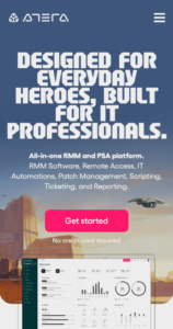 Atera networks — mobile view