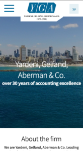 YGA Accounting firm — mobile view