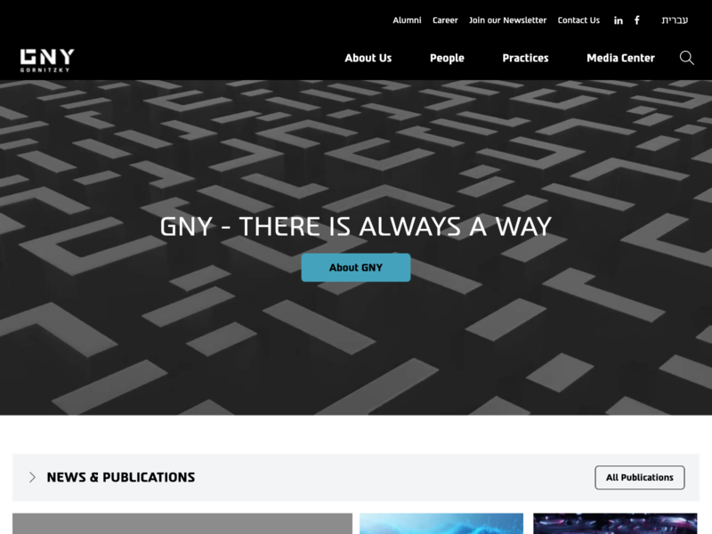 Gornitzky — desktop view