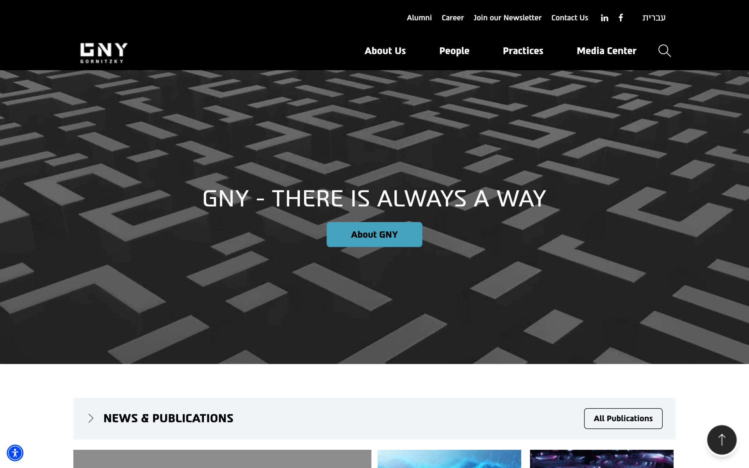 Gornitzky — desktop view